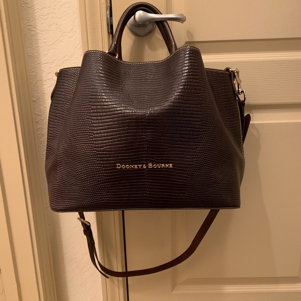 Dooney & Bourke Large Embossed Leather Tote